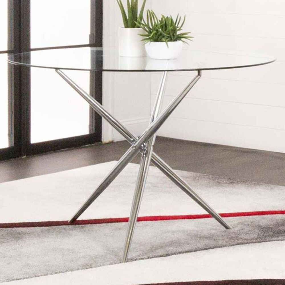 Penny Lane Sparky Dining Table in Chrome - Table Only, , large