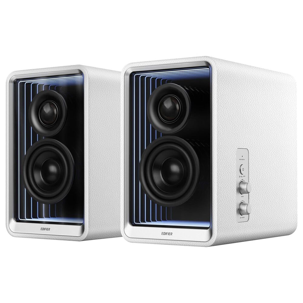 Edifier QR65 2.0 Hi-Res Audio Wireless Active Monitor Speakers Pair in White, , large