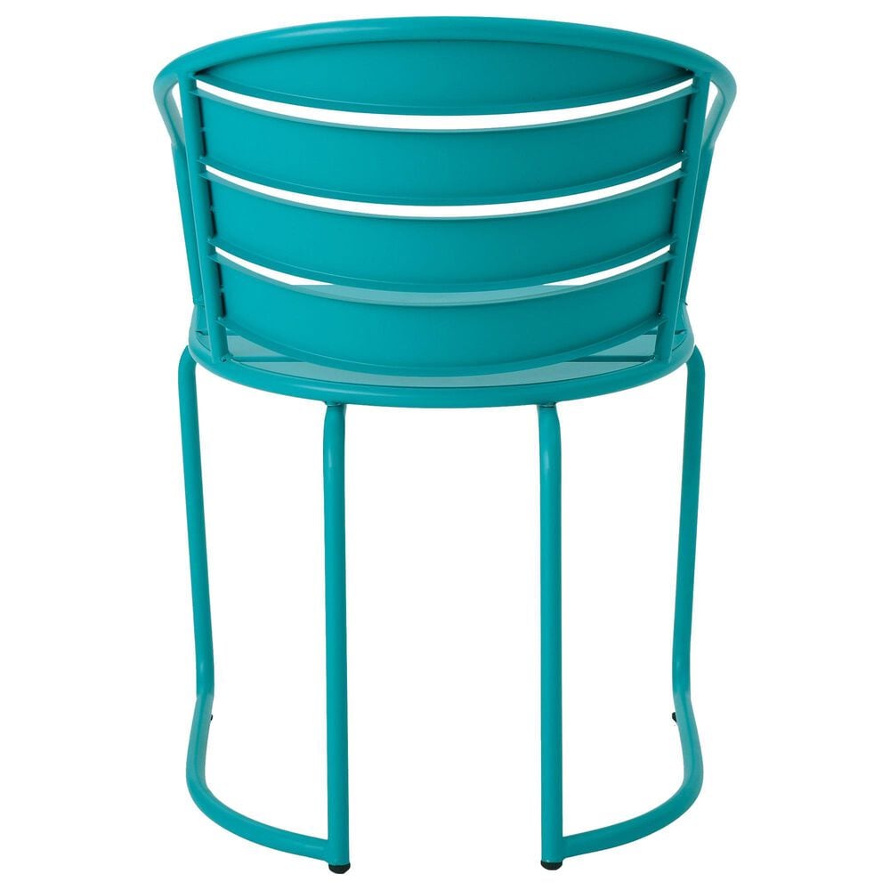 Hearth and Haven Santa Monica 3-Piece Outdoor Bistro Set in Teal, , large