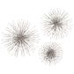 Maple and Jade 16", 20", 24" Wall Sculptures in Satin Silver (Set of 3), , large