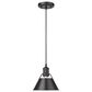Golden Lighting Orwell 1-Light Small Pendant in Matte Black, , large