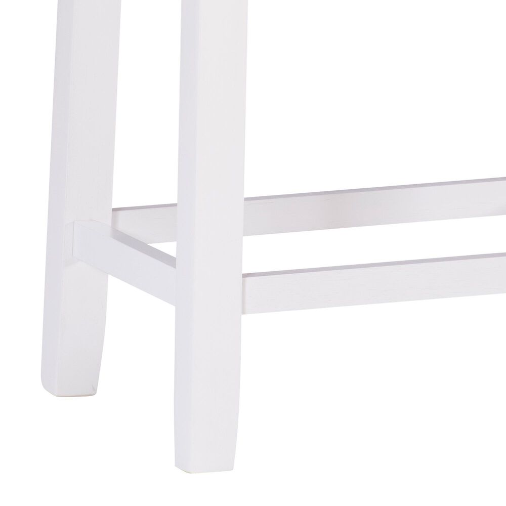 Linon Home Decor Claridge Counter Stool in White, , large