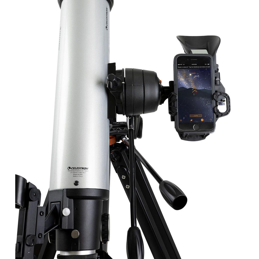 Celestron Starsense Explorer DX 102AZ Smartphone App-Enabled Refractor Telescope in Silver, , large
