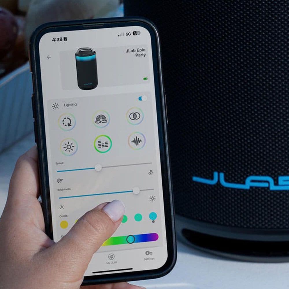 JLab Epic Party Portable Bluetooth Speaker in Black, , large