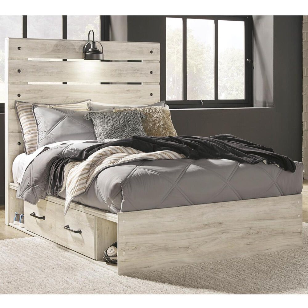 Ashley Cambeck Full Single Storage Bed in Whitewash, , large