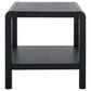 Safavieh Omara 1-Shelf Side Table in Black, , large
