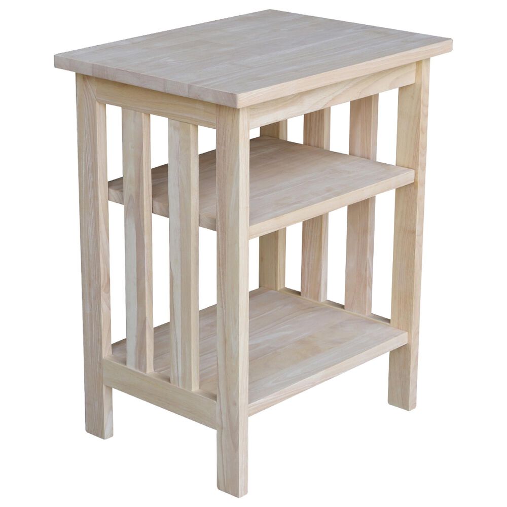 International Concepts Mission Printer Stand in Unfinished, , large