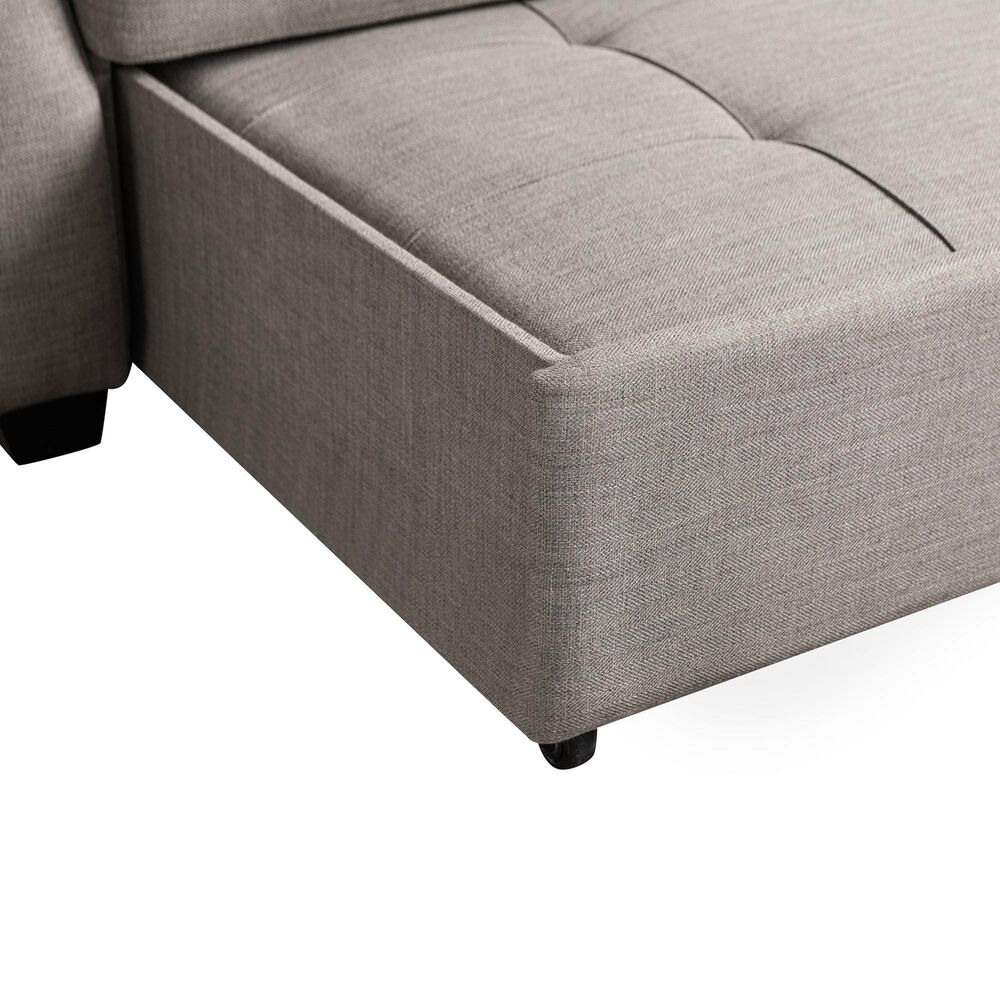 Lifestyle Solutions Hampton Queen Convertible Sofa in Steel, , large