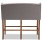 Baxton Studio Alira Bar Stool Bench with Grey Cushion in Walnut, , large