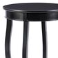 Linon Home Decor Rainbow Round Side Table in Black, , large