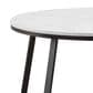 Pacific Landing Hugo Round Coffee Table in Matte Black and White, , large