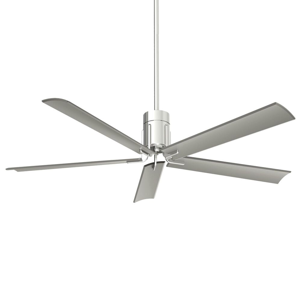 Minka-Aire Clean 60" Ceiling Fan with LED Light in Polished Nickel, , large