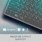 Adesso Wireless Multi-OS Mini Keyboard with Copilot Key in Black, , large