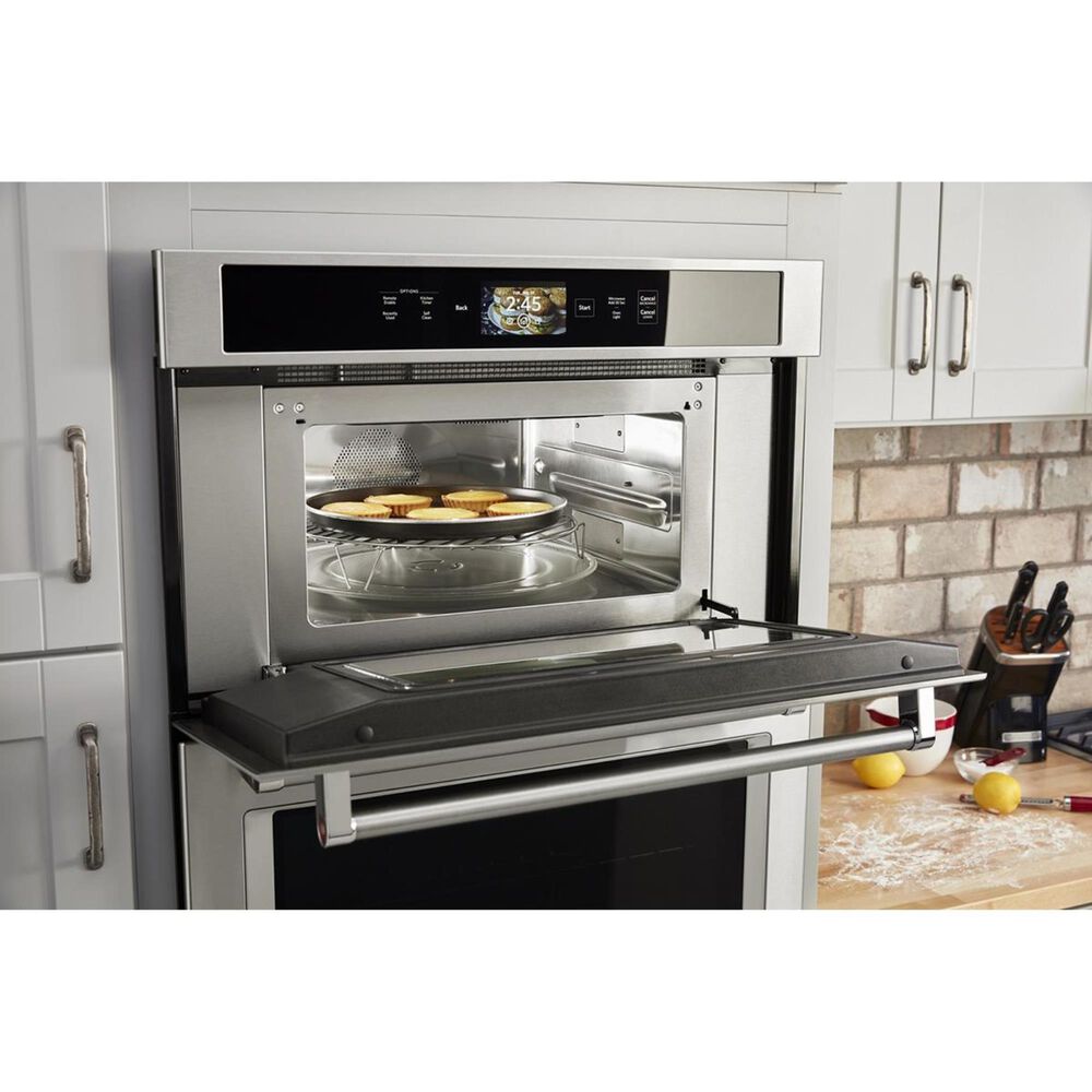 KitchenAid 30" Wall Oven with Microwave Combo Smart in Stainless Steel