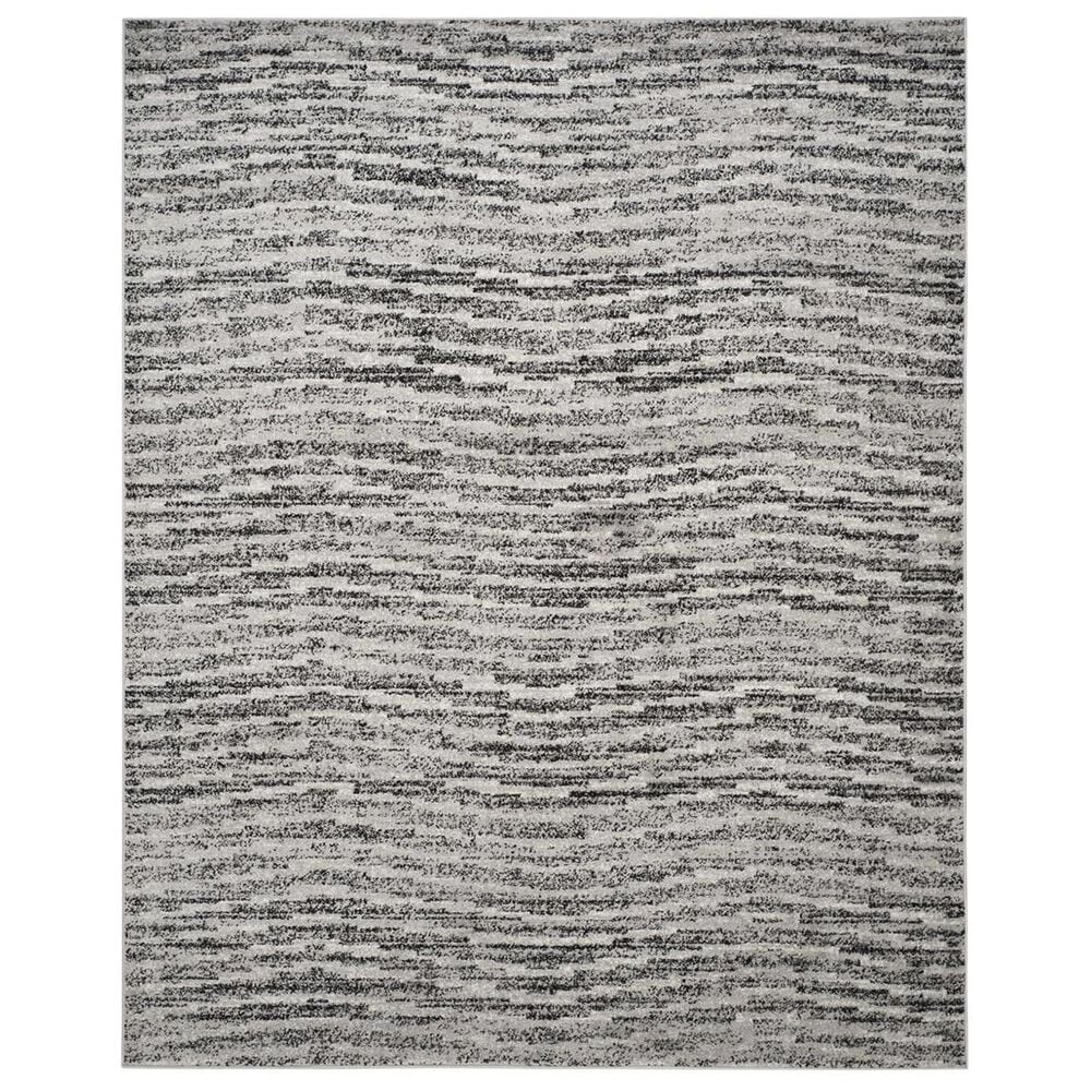 Safavieh Adirondack ADR117A 5&#39;1&quot; x 7&#39;6&quot; Black and Silver Area Rug, , large