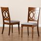 Baxton Studio Lucie Dining Chair in Grey/Walnut Brown (Set of 2), , large