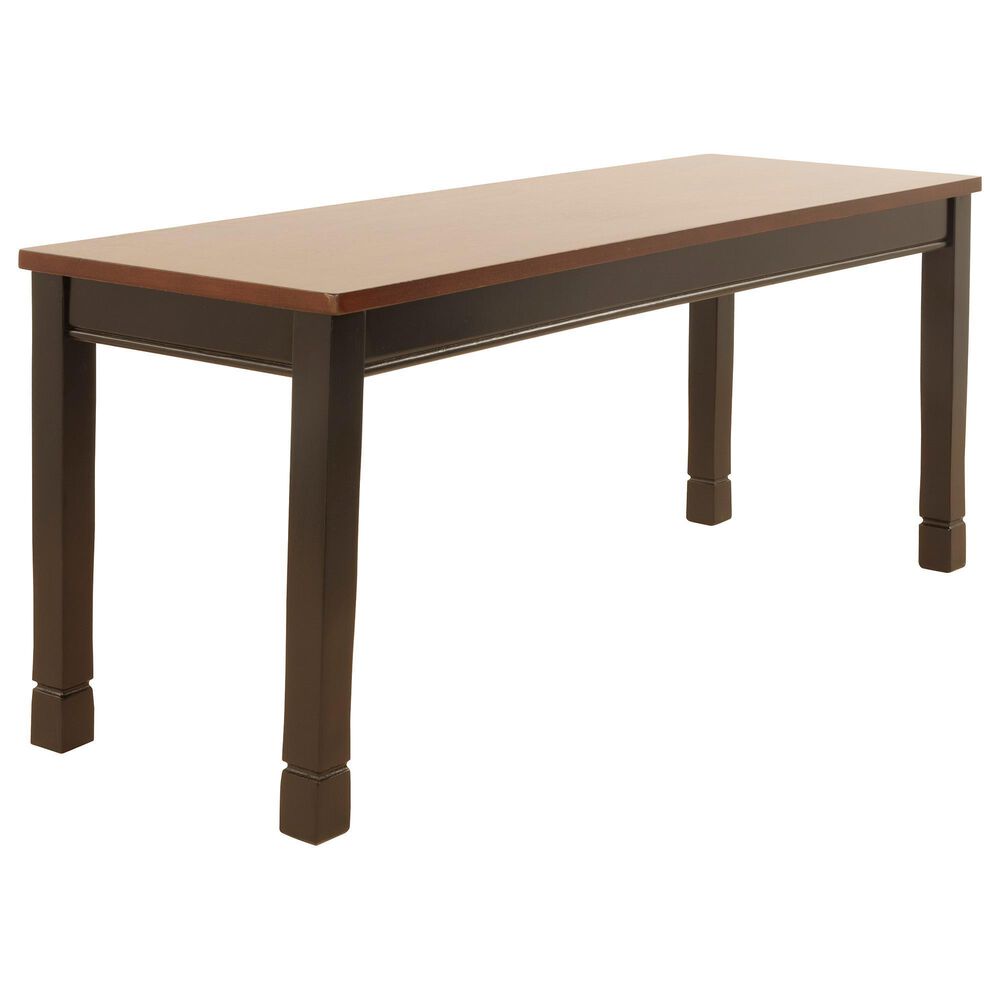 Ashley Owingsville Large Dining Room Bench in Black and Brown, , large