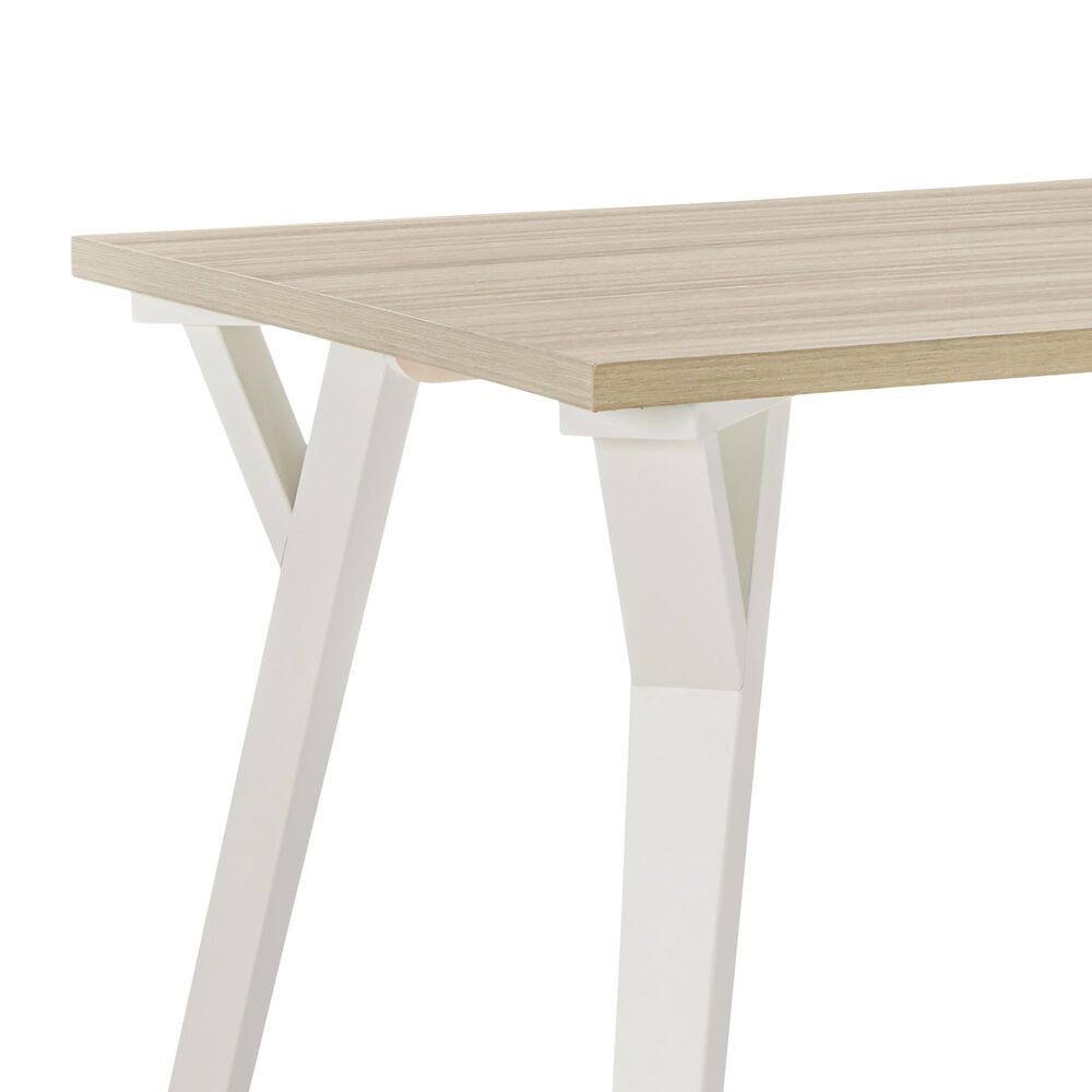 Ashley Grannen Rectangle Dining Table in White, Light Tan and Natural - Table Only, , large