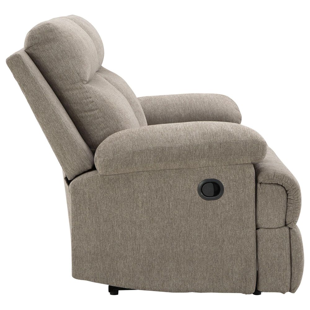 Ashley Side-Swipe Manual Reclining Loveseat in Mocha, , large