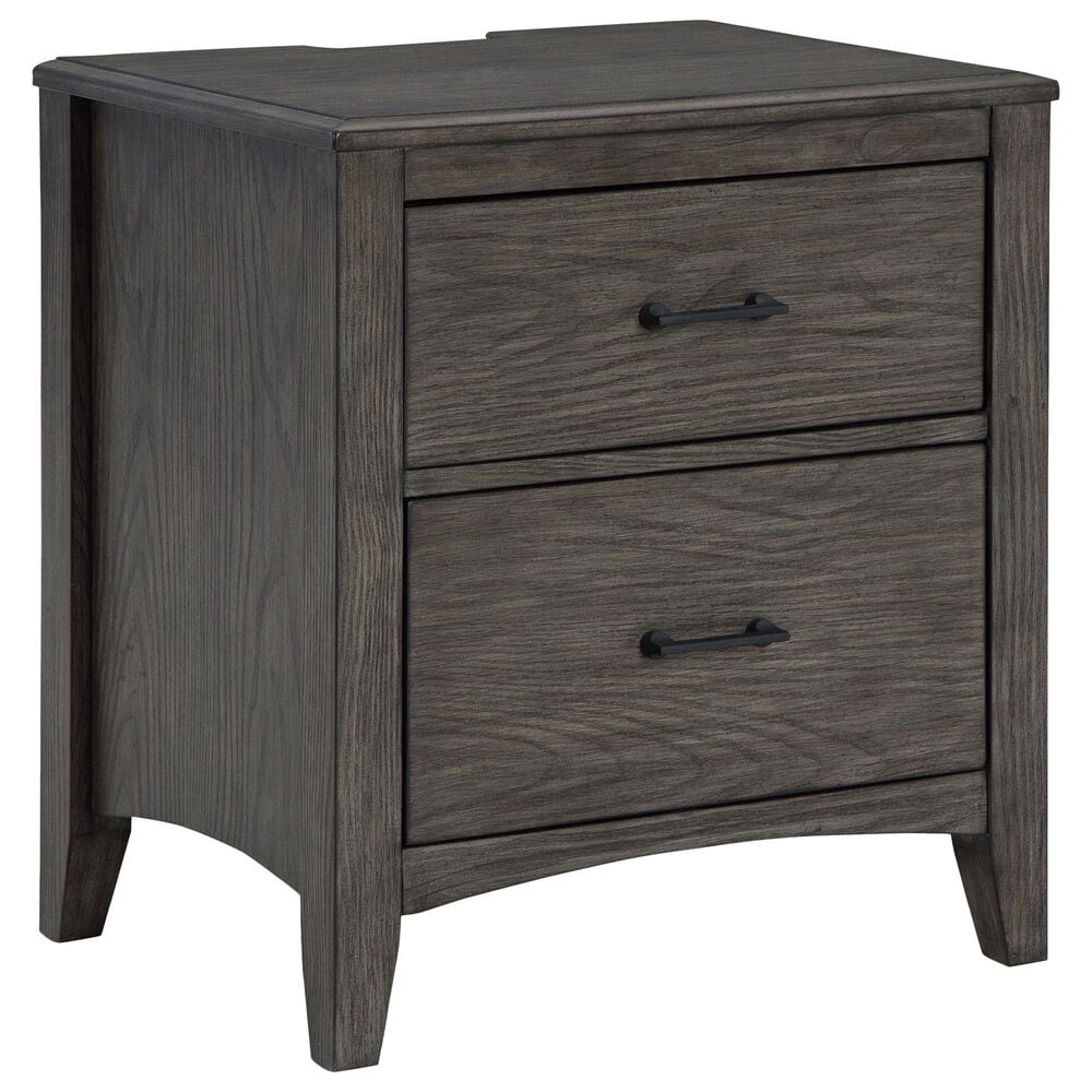 Ashley Montillan Queen Panel Bed and Two Nightstands in Grayish Brown, , large