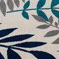 Central Oriental Terrace Tropic Blythew 8"8" x 11"10" Cloud and Metal Area Rug, , large
