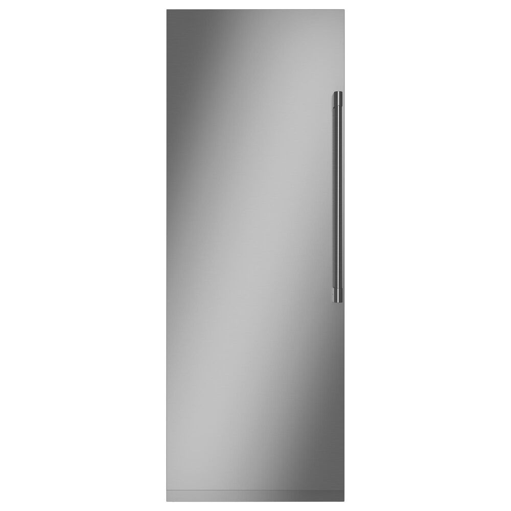 Monogram 30" Fully Integrated Column Door Panel with Right Hinge in Stainless Steel, , large