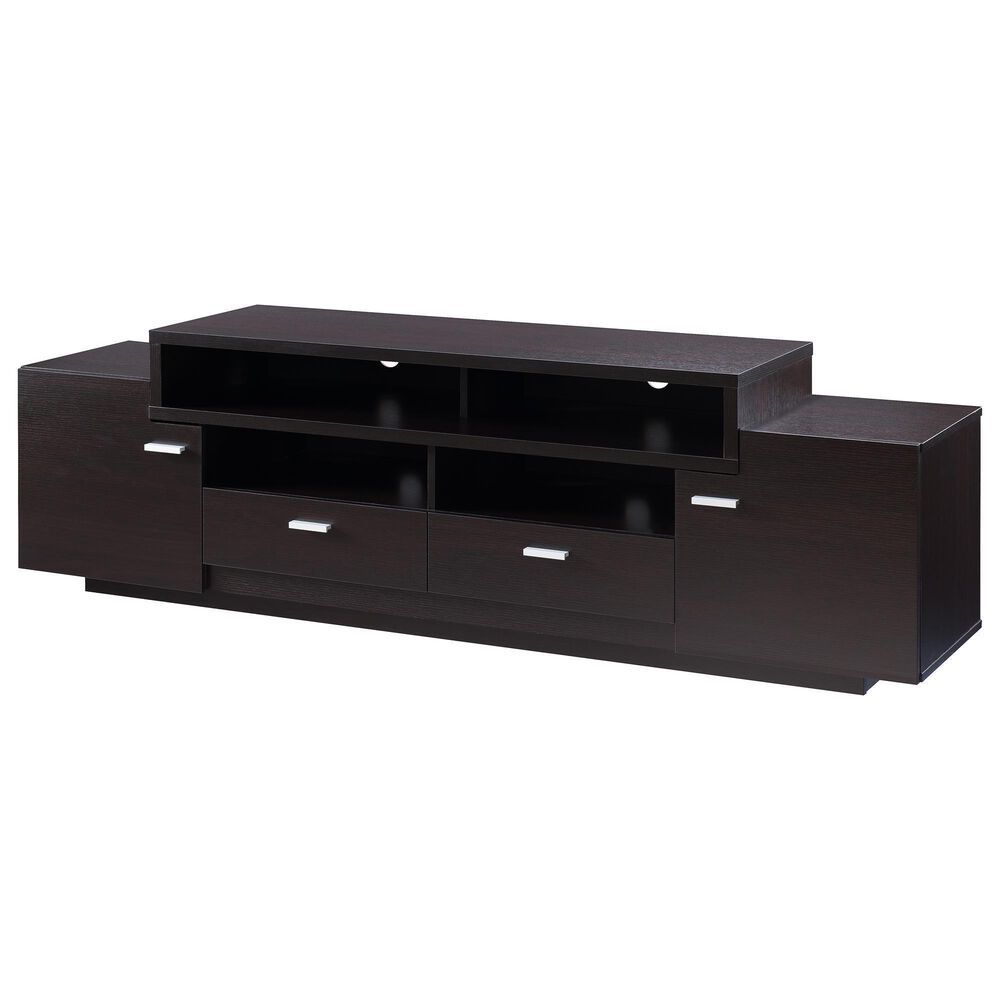 Furniture of America Shea 72" TV Stand in Cappuccino, , large