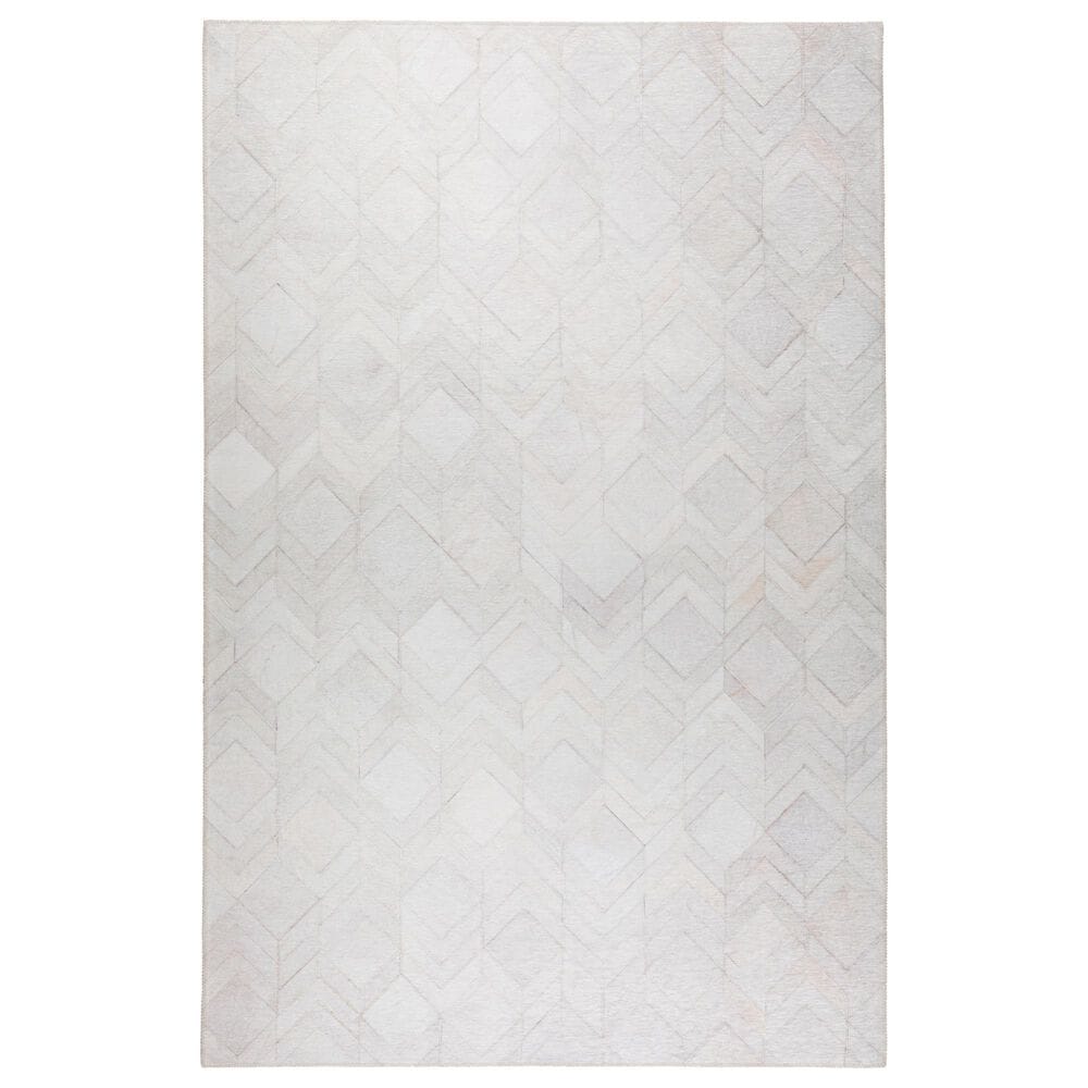 Dalyn Rug Company Durango Chevron 10" Round Linen Indoor/Outdoor Area Rug, , large