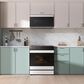 Samsung Bespoke Bespoke 6.3 Cu. Ft. Smart Slide-In Electric Smart Range with Convection in White Glass, , large