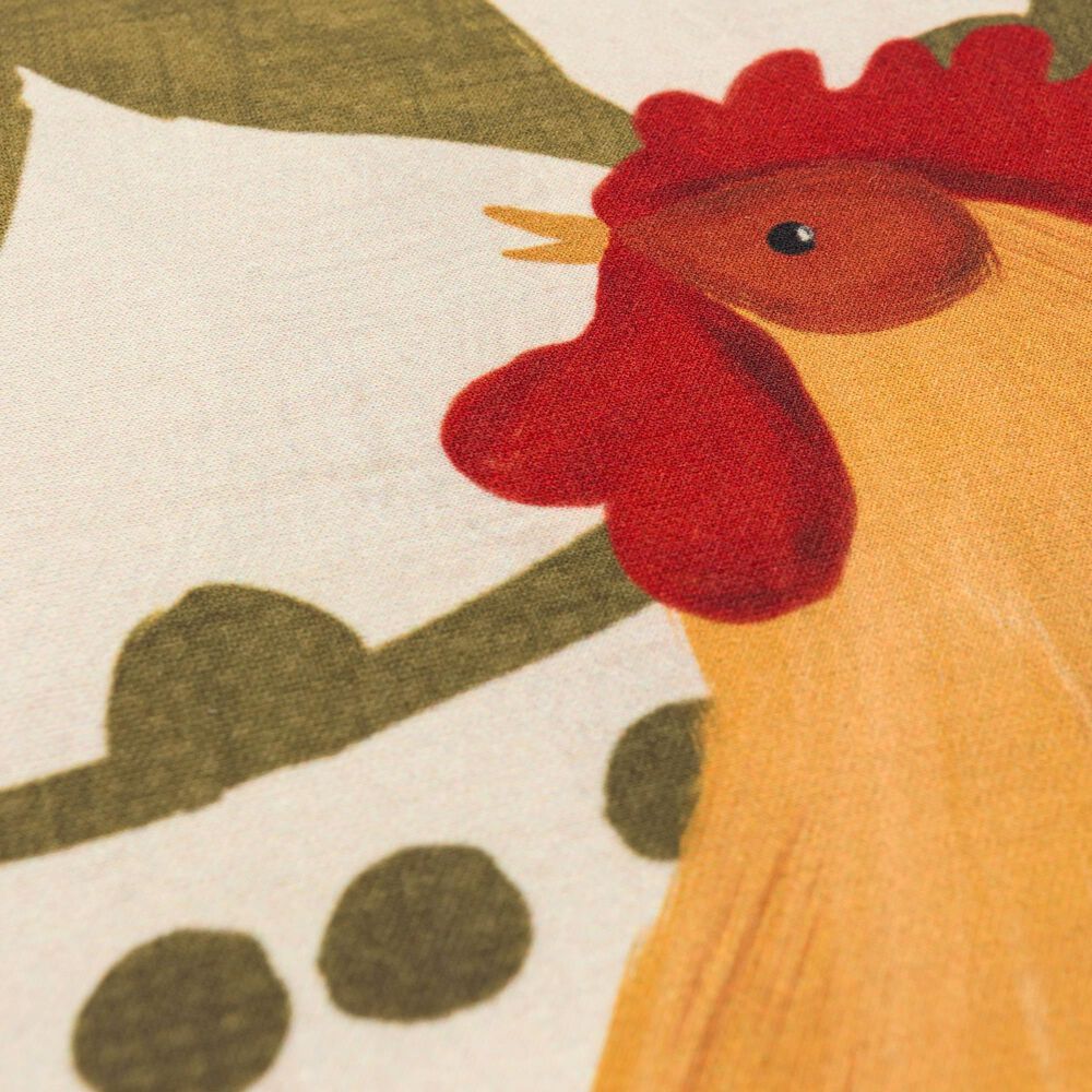Karastan Dri-Pro Comfort Painted Spice Rooster 1&#39;6&quot; x 2&#39;6&quot; Multicolor Door Mat, , large
