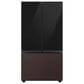 Samsung Bespoke Bespoke 3-Door French Door Refrigerator Top Panel in Charcoal Glass, , large