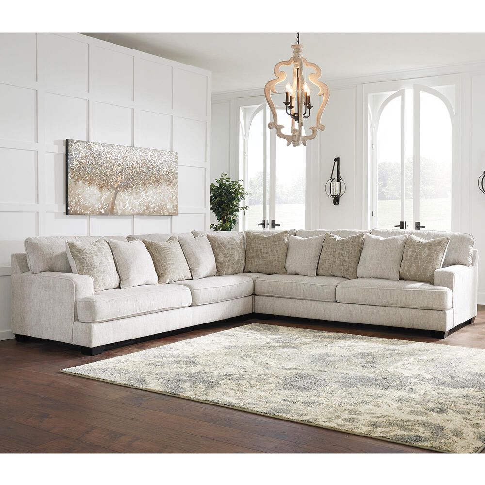 Signature Design by Ashley Rawcliffe 3-Piece Reversible L-Shaped Sectional in Parchment, , large