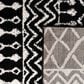 Safavieh Tulum TUL270 5" Square Black and Ivory Area Rug, , large