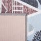 Safavieh Kids Playhouse KPH232M 7"9" x 10" Blue and Dark Grey Rug, , large