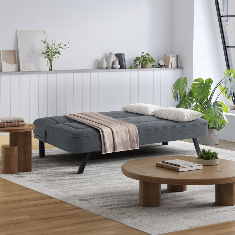 Lifestyle Solutions Frankie Convertible Sofa in Charcoal, , large