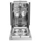 Midea 18" Front Control Built-In Dishwasher in Stainless Steel, , large