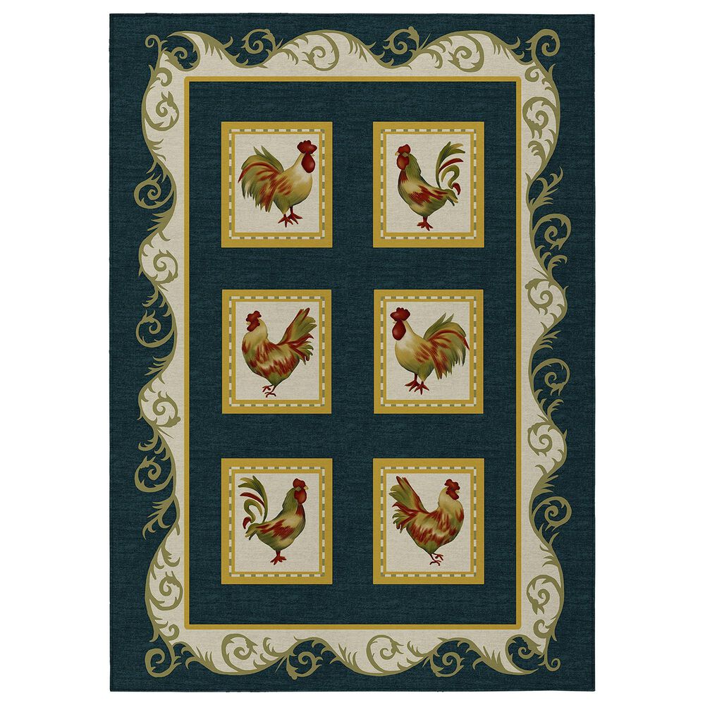 Dalyn Rug Company Kendall KE4 5" x 7"6" Black Area Rug, , large