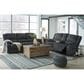 Ashley Draycoll Manual Reclining Sofa in Slate, , large