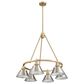 Golden Lighting Orwell 6-Light Chandelier with Pewter Shade in Brushed Champagne Bronze, , large