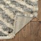 Kas Oriental Rugs Merino Waves 3"9" x 5"11" Charcoal Area Rug, , large