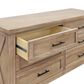 DaVinci Emory Farmhouse 6-Drawer Dresser in Driftwood, , large