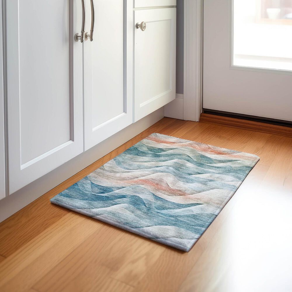 Dalyn Rug Company Pacifica PA3 1&#39;8&quot; x 2&#39;6&quot; Teal Area Rug, , large