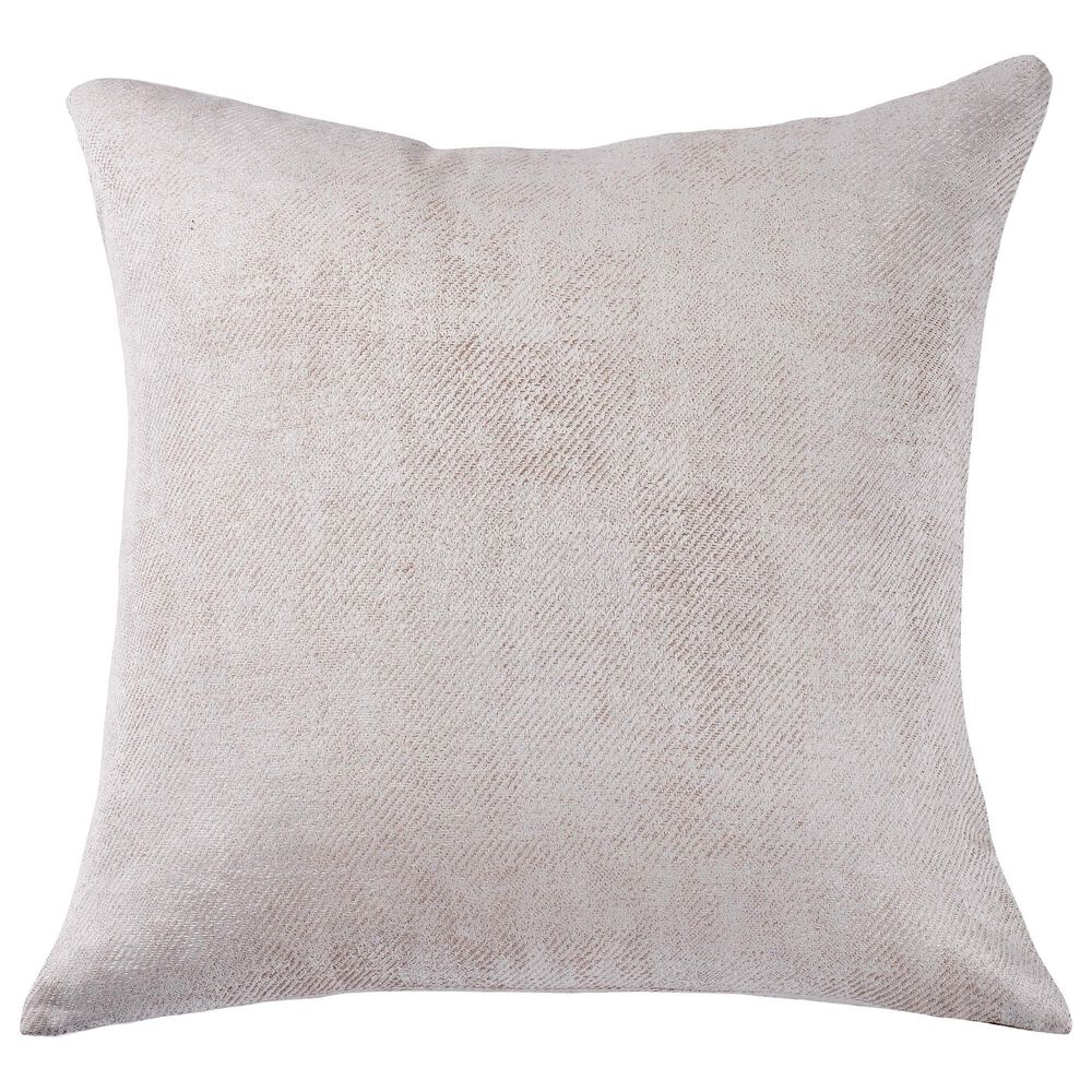 Ann Gish Chino 22" x 22" Square Throw Pillow in Pearl, , large