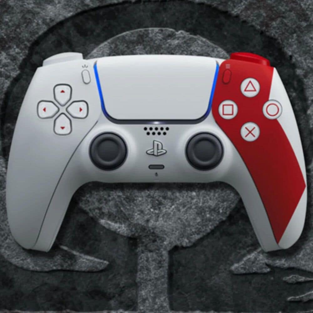 Sony DualSense Wireless Controller - God of War 20th Anniversary Limited Edition in Red and White, , large