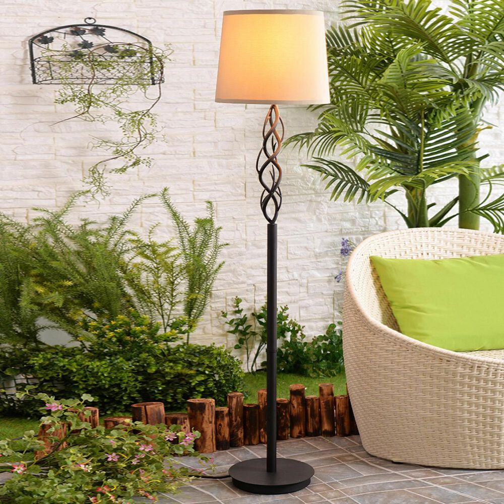 Kenroy Twigs Outdoor Floor Lamp in Bronze, , large