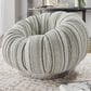 Emerald Home Furnishings Lily Pumpkin Swivel Chair in Black Stripe, , large