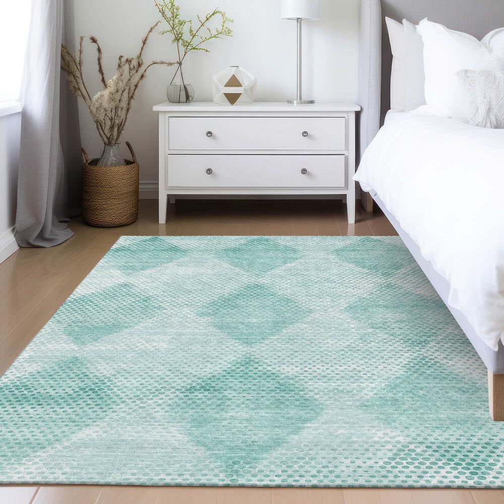 Dalyn Rug Company Trevi TV4 5&#39; x 7&#39;6&quot; Teal Area Rug, , large