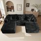 HOMLUX 108" Modular Sofa Set in Black, , large