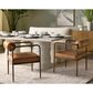 Club Collection By Sunpan Ajani Arm Chair with Tan Cushion in Antique Brass, , large