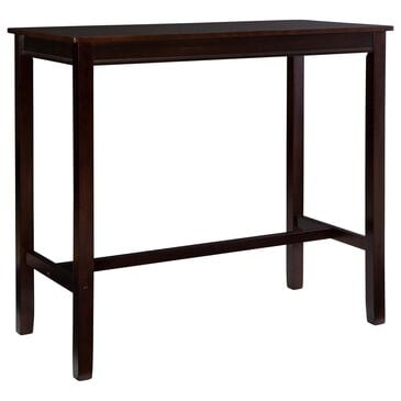 Linon Home Decor Claridge Bar Height Pub Table in Walnut Brown - Table Only, , large